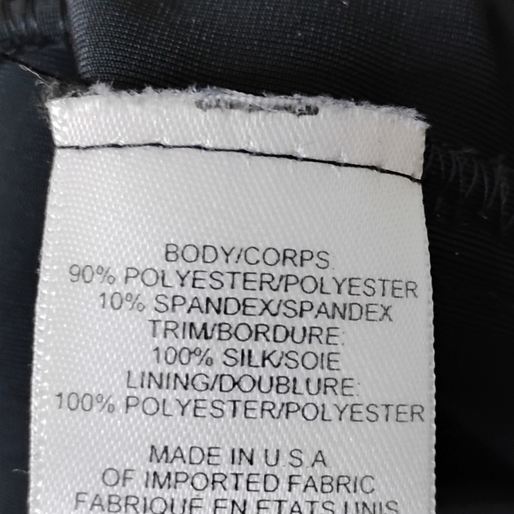 Talbots Velvet Black Holiday Party Dress With Scarf I Elegant Feminine Size 12 - Picture 7 of 8